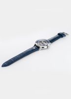 Competence Skeleton IV 43 mm Automatic Three-Hand Blue Leather Strap S