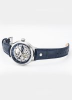 Competence Skeleton IV 43 mm Automatic Three-Hand Blue Leather Strap S