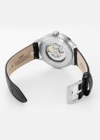 Competence Skeleton IV 43 mm Automatic Three-Hand Black Leather Strap