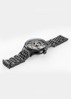 Competence Skeleton IV 43 mm Automatic Three-Hand Black Bracelet Sapph