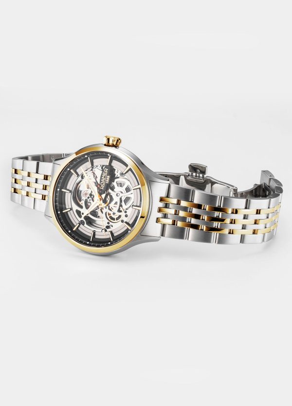 Competence Skeleton IV 43 mm Automatic Three-Hand Two-Tone Bracelet Sapphire glass Stainless Steel Swiss watch
