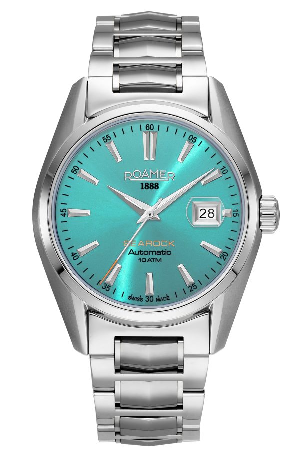 Searock Automatic 42 mm Automatic Three-Hand Date Sky Blue Dial Silver