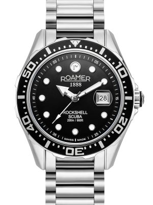 Rockshell Mark III Scuba 44 mm Quartz Three-Hand Date Black Dial Turni
