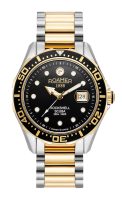 Rockshell Mark III Scuba 44 mm Quartz Three-Hand Date Turning Bezel Black Dial Two-Tone Bracelet Sapphire glass Stainless Steel swiss watch