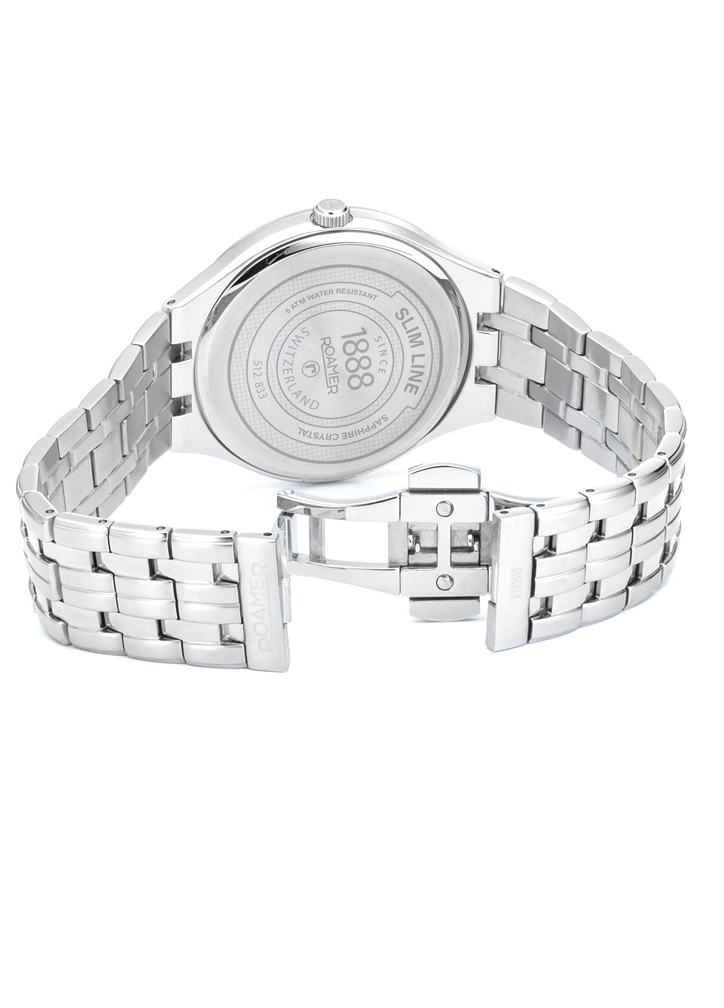 Slim Line Classic Ladies 30mm Quartz Two-Hand Date Dark Blue Dial Silv