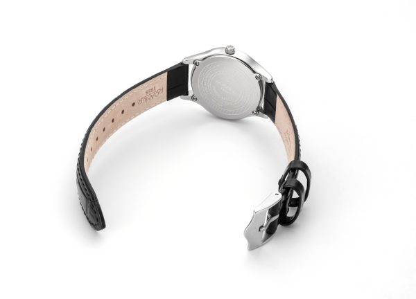 Soleure 30mm Quartz Two-Hand Black Mop Dial Black Leather Bracelet Sap