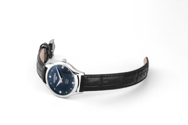 Soleure 30mm Quartz Two-Hand Black Mop Dial Black Leather Bracelet Sap