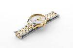 Soleure 30mm Quartz Two-Hand White Mop Dial Two-Tone Bracelet Sapphire