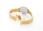 Soleure 30mm Quartz Two-Hand Gold Bracelet Sapphire glass Stainless St
