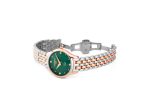 Soleure 30mm Quartz Two-Hand Green Mop Dial Two-Tone Bracelet Sapphire