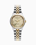 Cassandra Diamond 31 mm Quartz Three-Hand Champagne Dial Two-Tone Brac