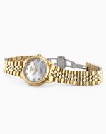 Cassandra Diamond 31 mm Quartz Three-Hand White MOP Dial Gold Bracelet