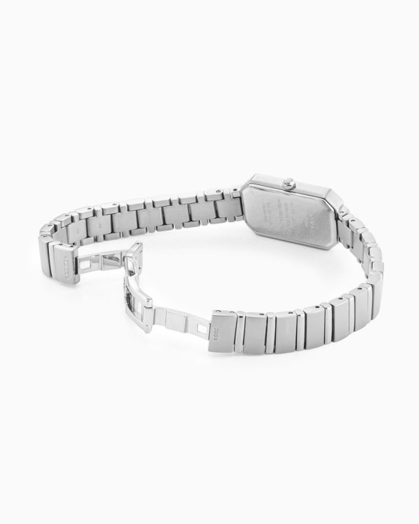 Olivia Diamond 18x29 mm Quartz Two-Hand Silver Dial Silver Bracelet Sa