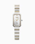 Olivia Diamond 18x29 mm Quartz Two-Hand Silver Dial Two-Tone Bracelet