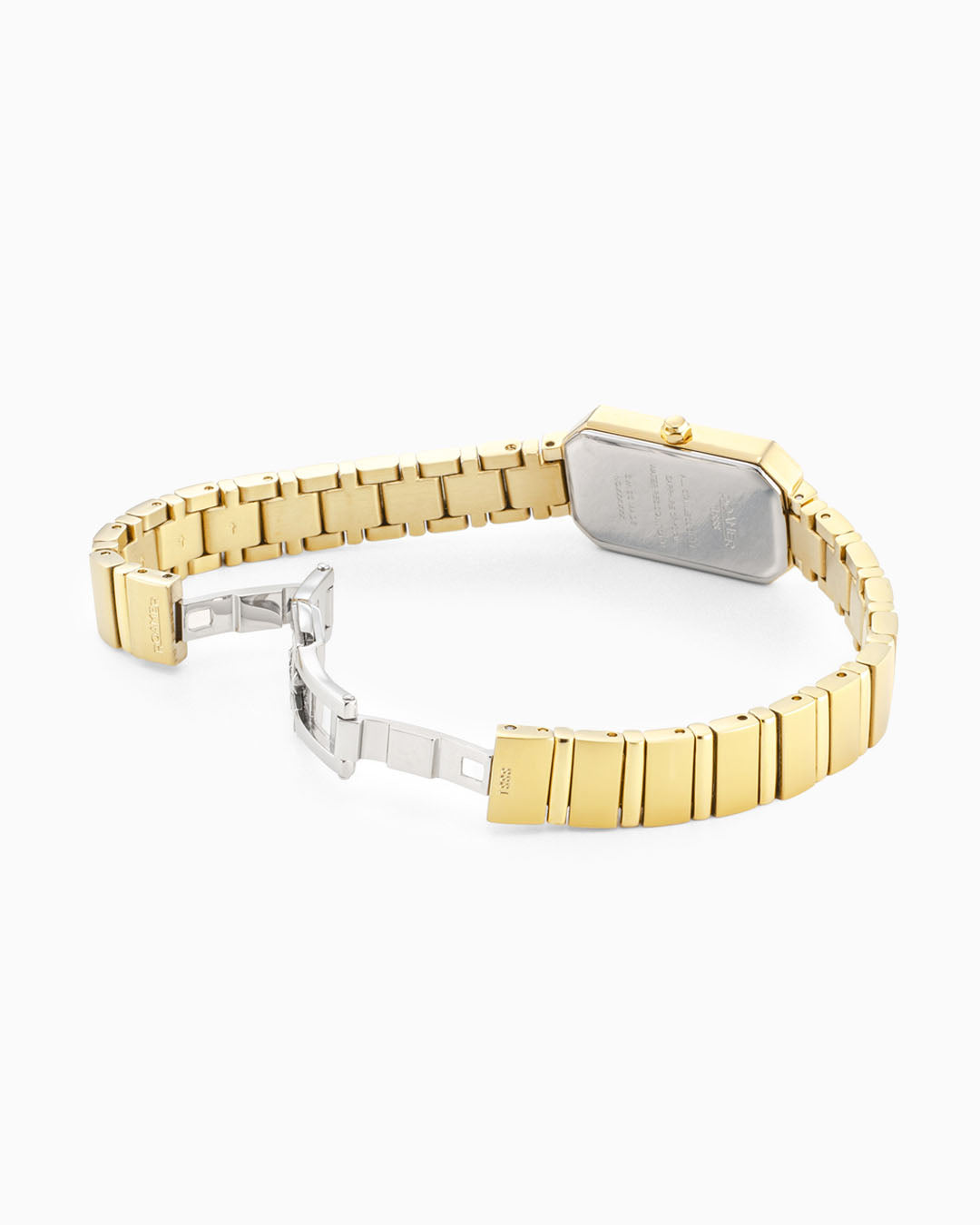 Olivia Diamond 18x29 mm Quartz Two-Hand Gold Dial Gold Tone Bracelet S