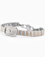Olivia Diamond 18x29 mm Quartz Two-Hand Silver Dial Two-Tone Bracelet
