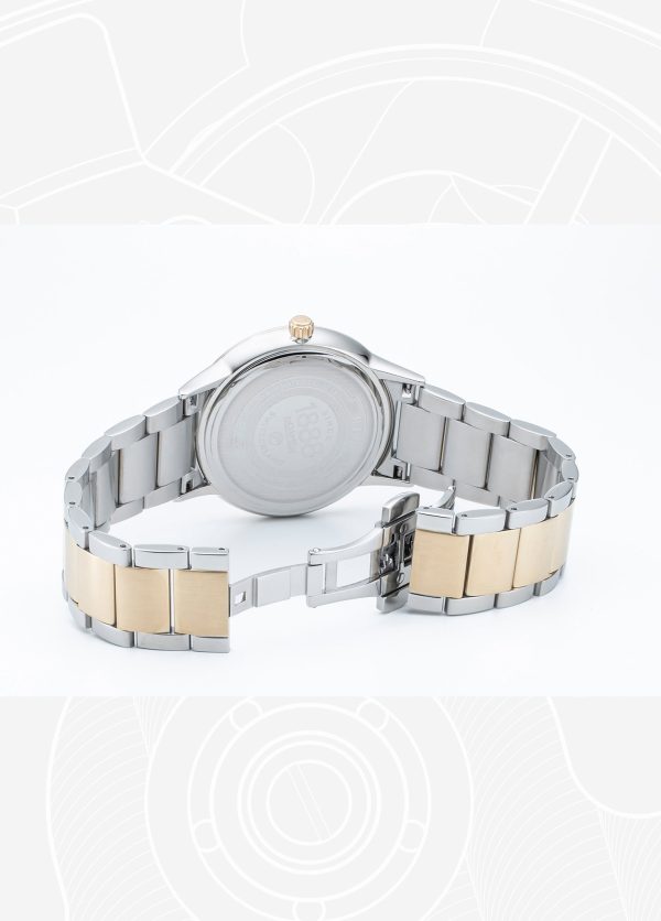 R Line Classic 43 mm Quartz Three-Hand Date Green Dial Two-Tone Bracel