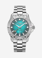 Deep Sea 200 43 mm Quartz Three-Hand Date Sky Blue Pattern Dial Silver