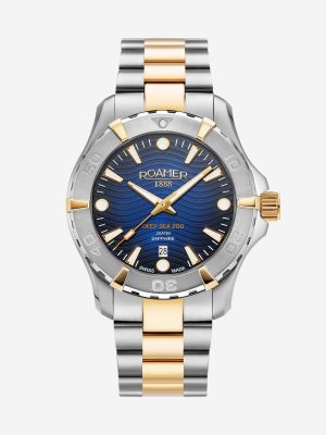 Deep Sea 200 43mm Quartz Three-Hand Date Blue Dial Two-Tone Bracelet S