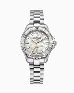 Deep Sea 200 Ladies 34mm Quartz Three-Hand Date White Dial Silver Brac