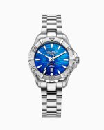 Deep Sea 200 Ladies 34mm Quartz Three-Hand Date Blue Dial Silver Brace