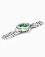 Deep Sea 200 Ladies 34 mm Quartz Three-Hand Date Green Dial Silver Bra