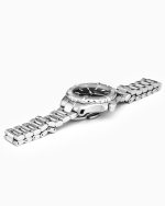 Deep Sea 200 Ladies 34mm Quartz Three-Hand Date Black Dial Silver Brac