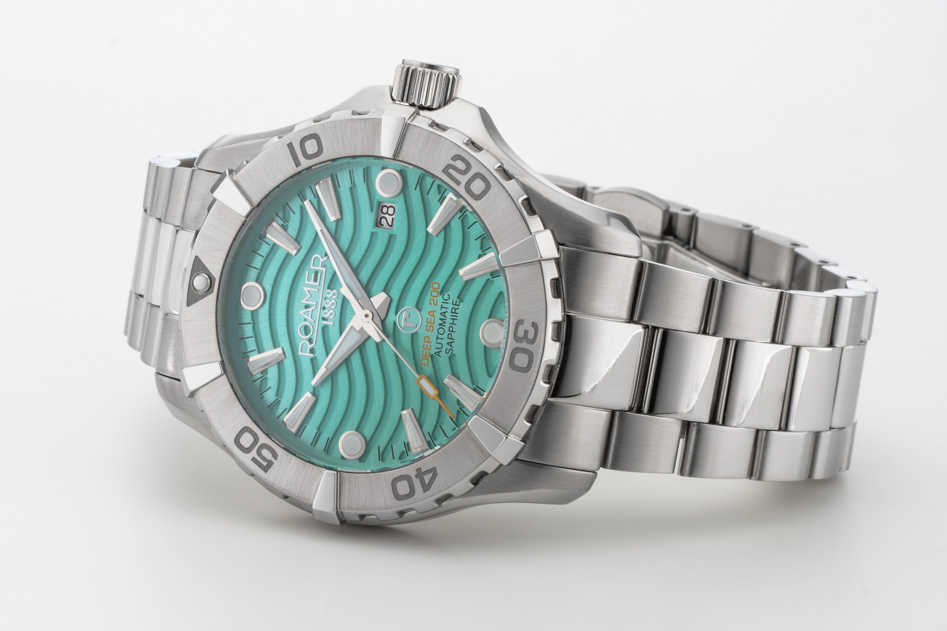 Deep Sea Automatic 43mm Automatic Three-Hand Date Lightblue Dial Silve