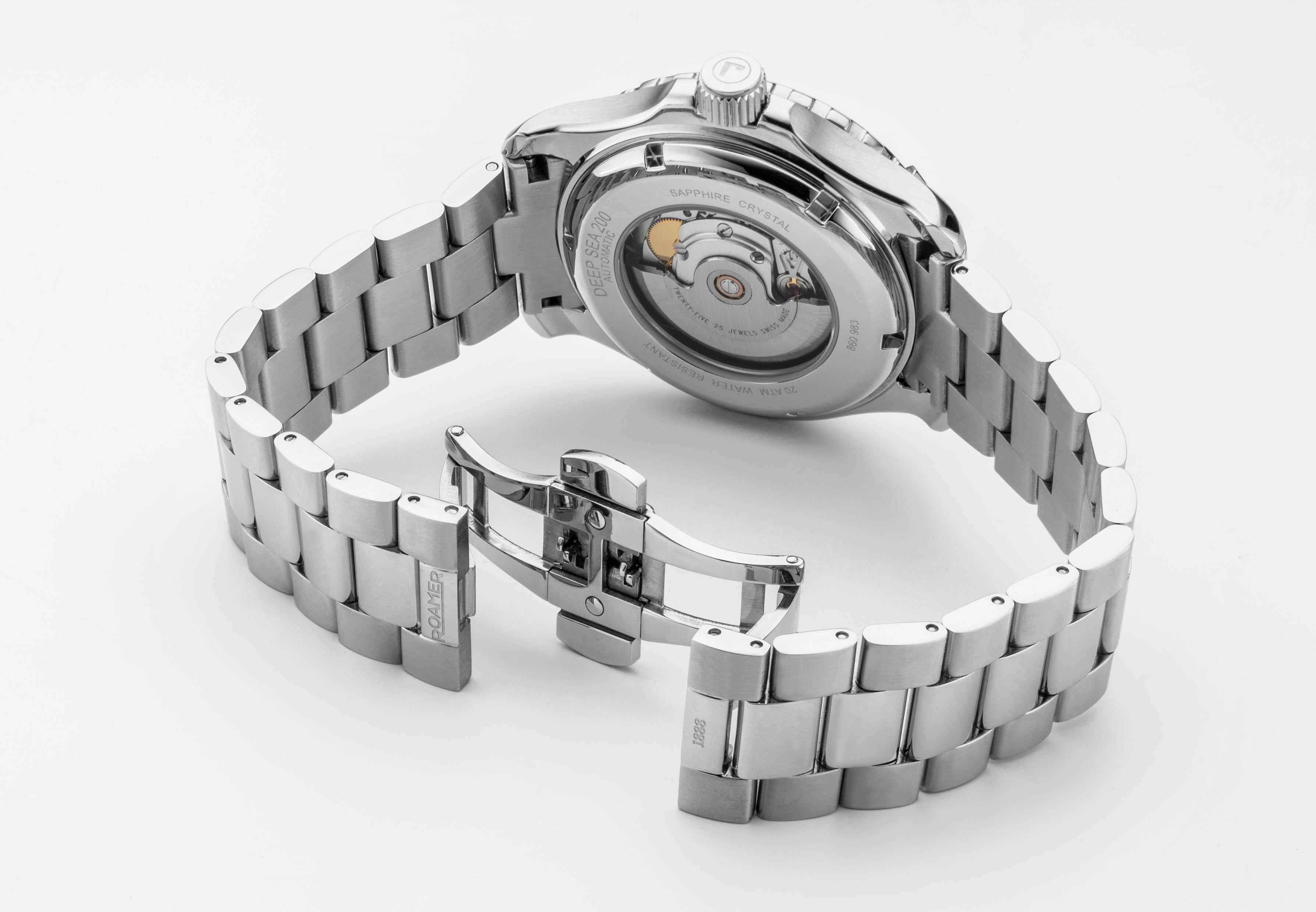 Deep Sea Automatic 43mm Automatic Three-Hand Date Black Dial Silver Br