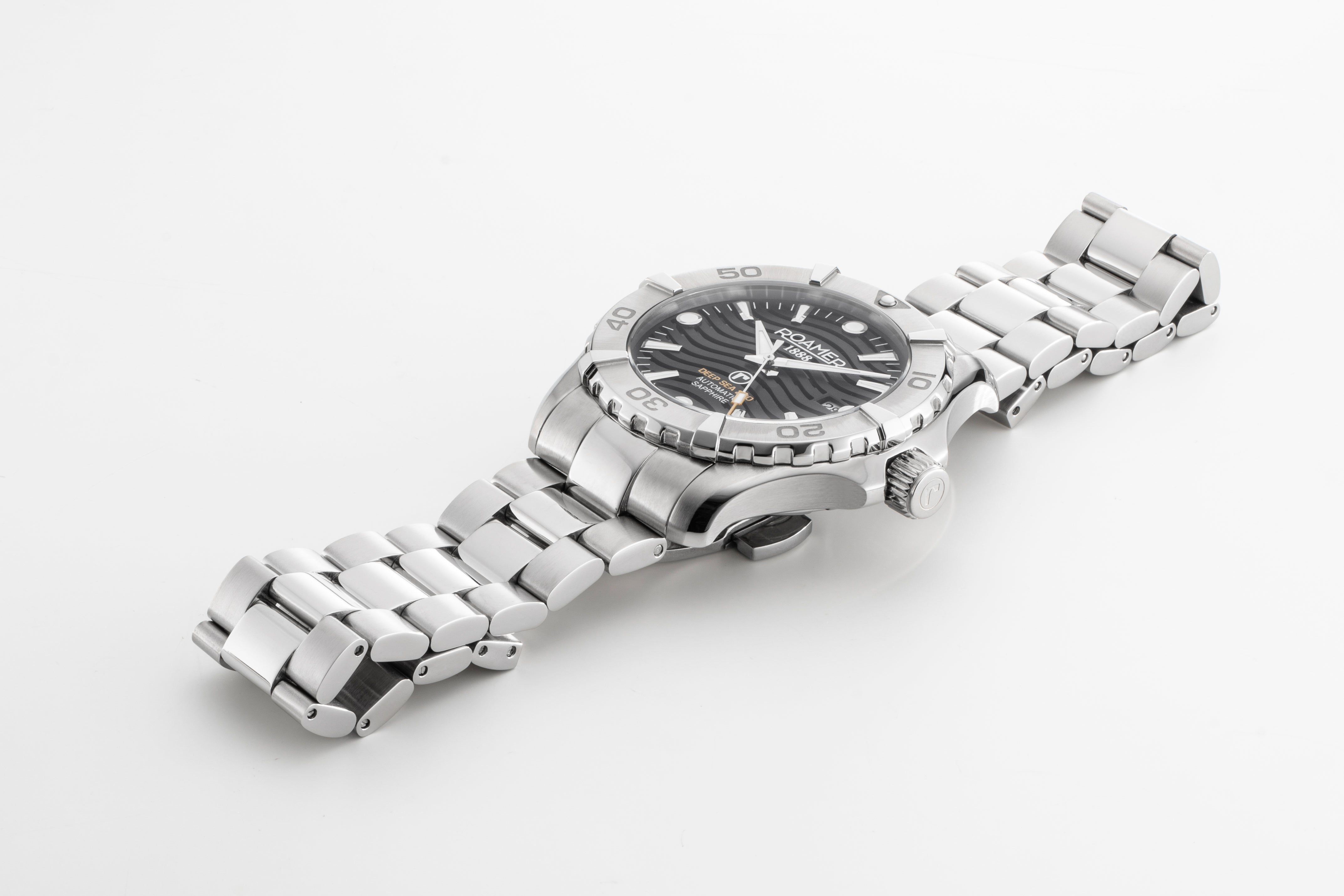 Deep Sea Automatic 43mm Automatic Three-Hand Date Black Dial Silver Br