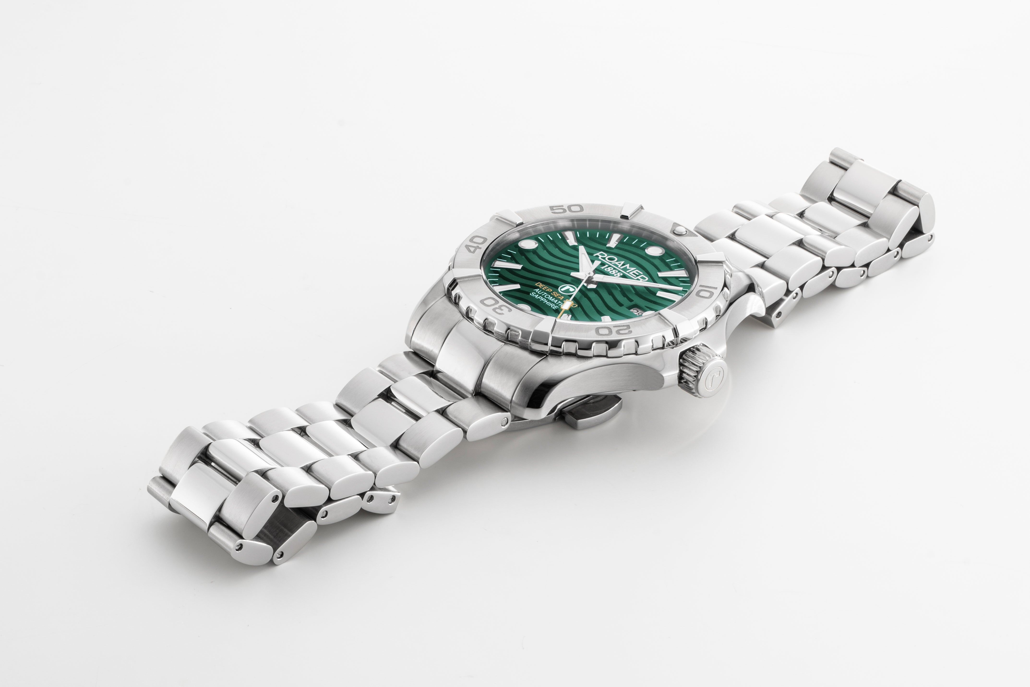 Deep Sea Automatic 43mm Automatic Three-Hand Date Green Dial Silver Br