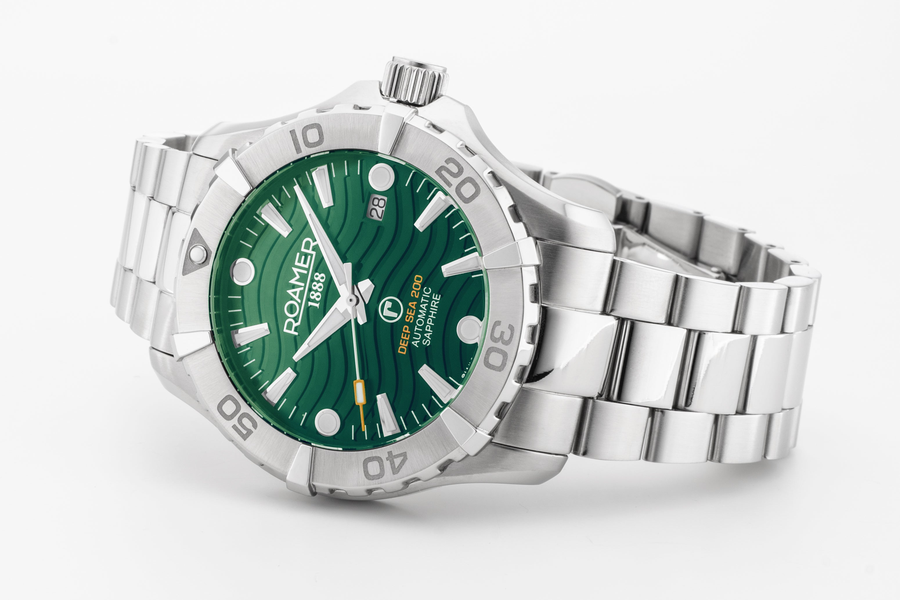 Deep Sea Automatic 43mm Automatic Three-Hand Date Green Dial Silver Br