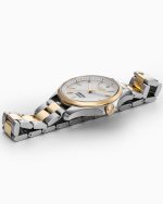 Sportiva 36mm Quartz Three-Hand White Mop Dial Two-Tone Bracelet Sapph