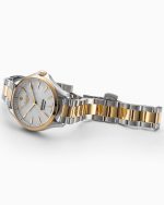 Sportiva 36mm Quartz Three-Hand White Mop Dial Two-Tone Bracelet Sapph