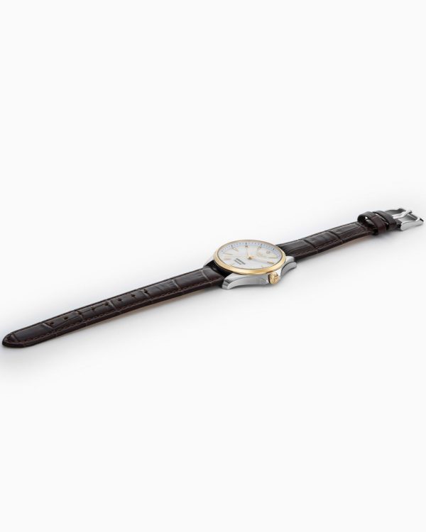 Sportiva 36mm Quartz Three-Hand White Mop Dial Two-Tone Bracelet Sapph