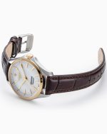 Sportiva 36mm Quartz Three-Hand White Mop Dial Two-Tone Bracelet Sapph