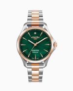 Sportiva 36mm Quartz Three-Hand Green Mop Dial Two-Tone Bracelet Sapph