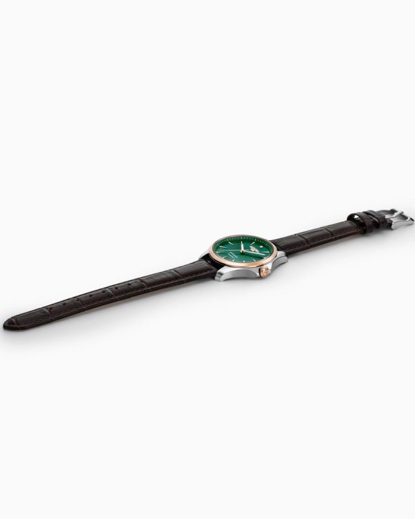 Sportiva 36mm Quartz Three-Hand Green Mop Dial Two-Tone Bracelet Sapph