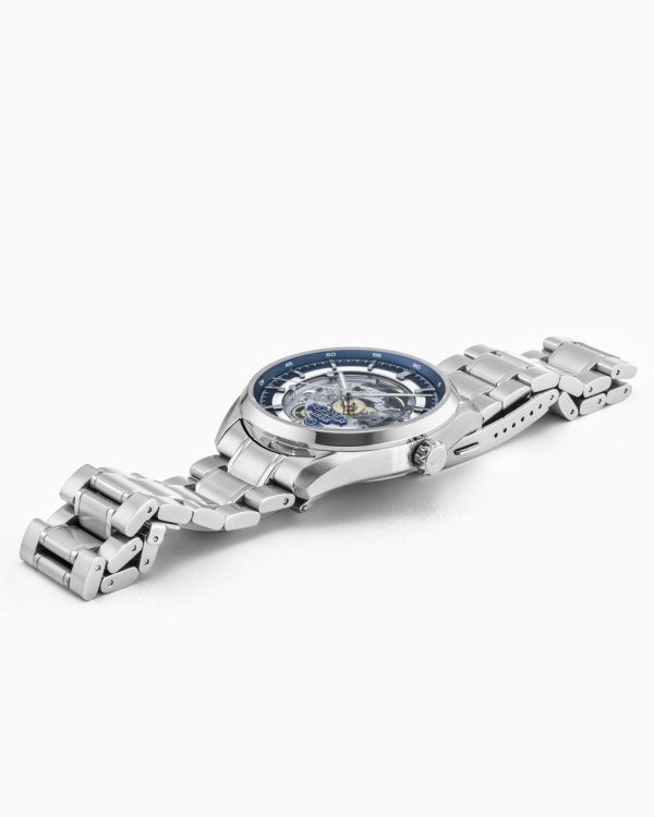 Pro Auto 42 mm Automatic Three-Hand Blue Dial Silver Bracelet Sapphire