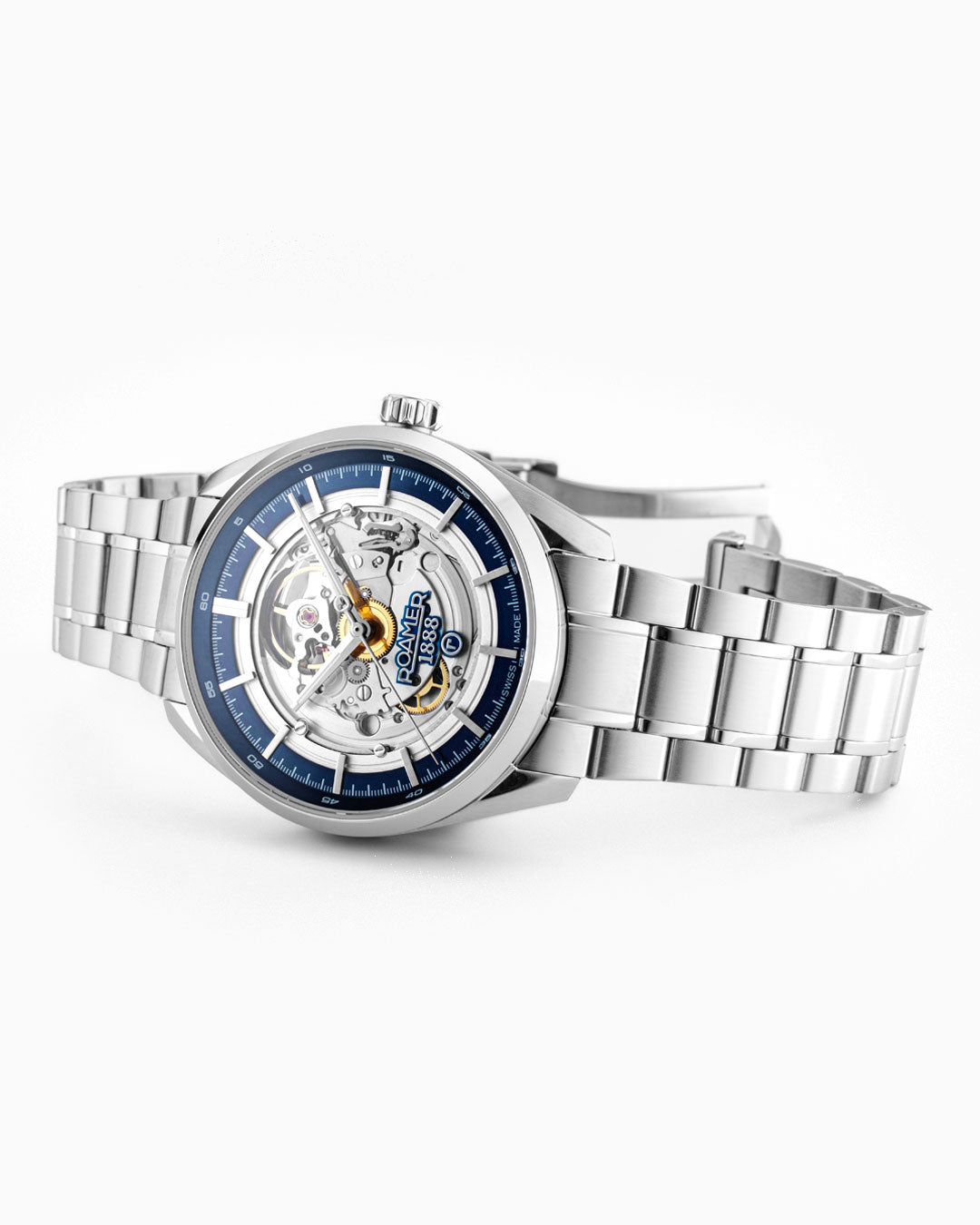 Pro Auto 42 mm Automatic Three-Hand Blue Dial Silver Bracelet Sapphire