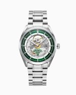 Pro Auto 42 mm Automatic Three-Hand Green Dial Silver Bracelet Sapphir
