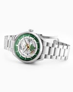 Pro Auto 42 mm Automatic Three-Hand Green Dial Silver Bracelet Sapphir