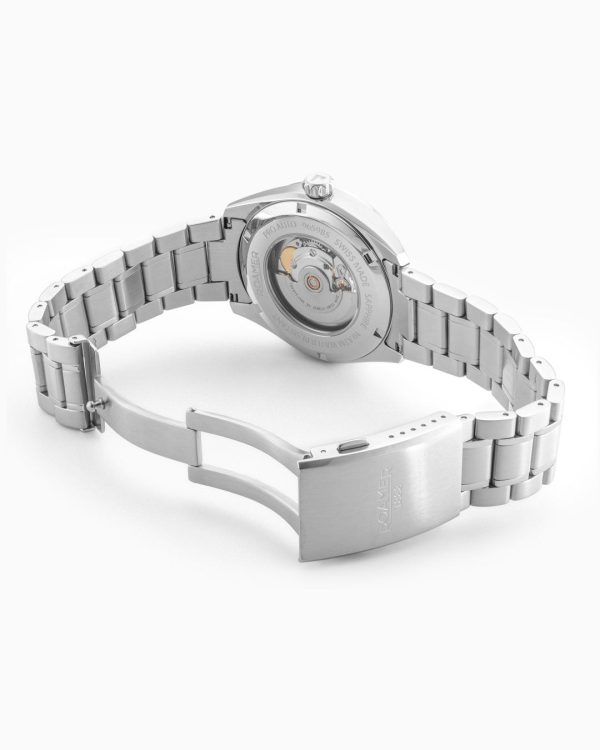 Pro Auto 42 mm Automatic Three-Hand Black Dial Silver Bracelet Sapphir