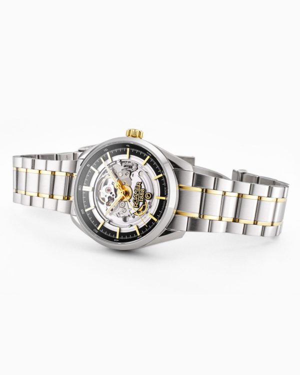Pro Auto 42 mm Automatic Three-Hand Black Dial Two-Tone Bracelet Sapph
