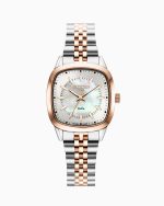 Stella 32.5mm Quartz Three-Hand White Mop Dial RoseGold-Silver Tone Br