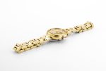 Dreamline Diamonds 28mm Quartz Three-Hand Champagne Dial Gold Bracelet