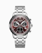 Mercury Chrono 43.5mm Quartz Chronograph Date, small second Red Sunray