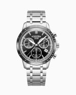 Mercury Chrono 43.5 mm Quartz Chronograph Date, small second Black Sun