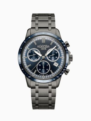 Mercury Chrono 43.5mm Quartz Chronograph Date, small second Blue Sunra