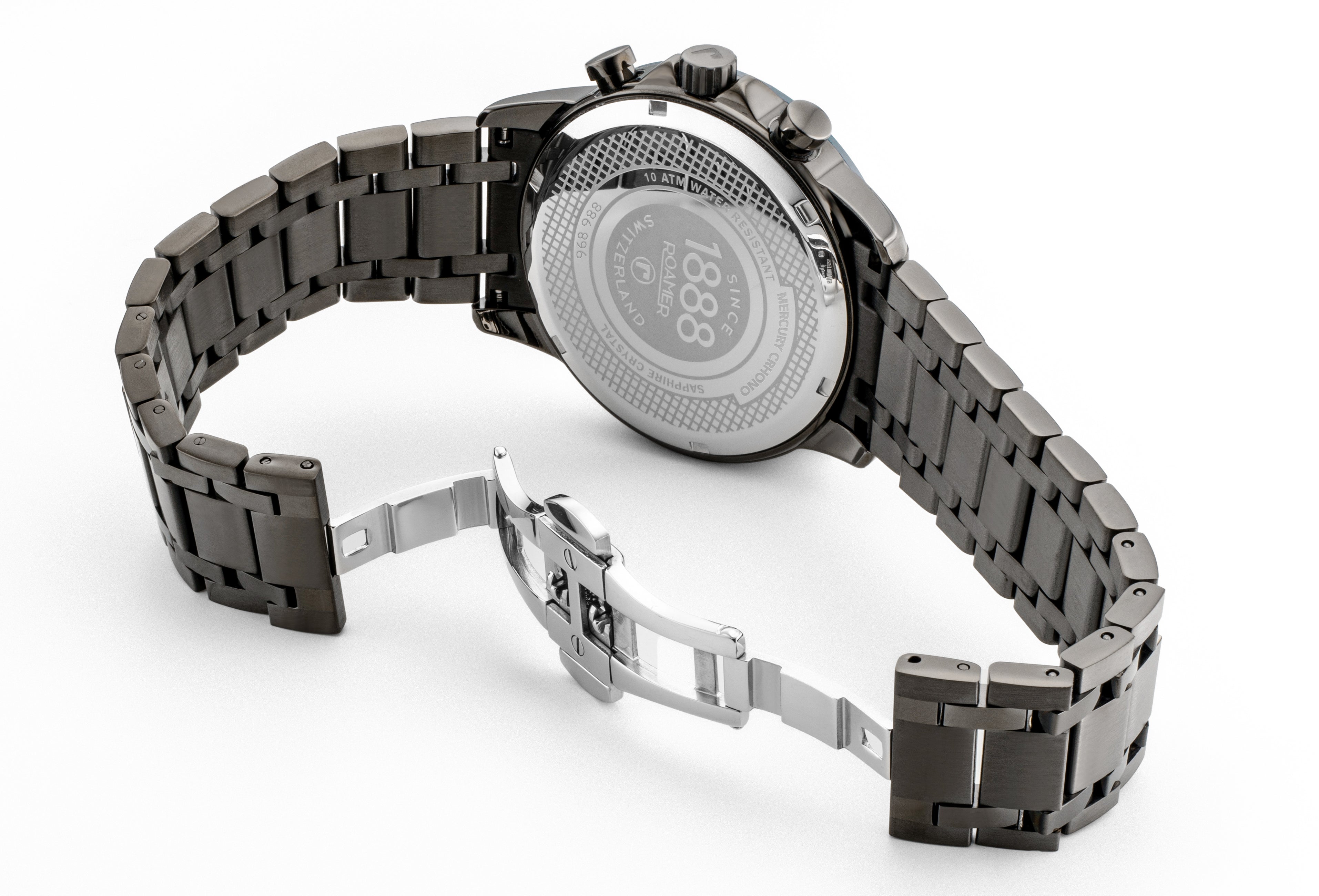 Mercury Chrono 43.5mm Quartz Chronograph Date, small second Blue Sunra